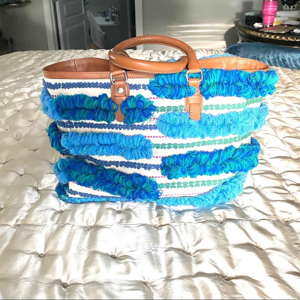 Sam Edelman Gina Blue Tote Bag - Picture 8 of 16